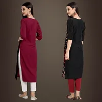 Fancy Crepe Kurtis for Women Pack Of 2-thumb1