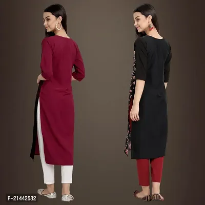 Fancy Crepe Kurtis for Women Pack Of 2-thumb2