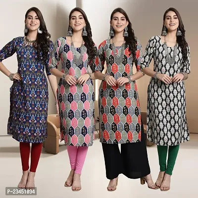 Fancy Crepe Kurtis for Women Pack Of 4