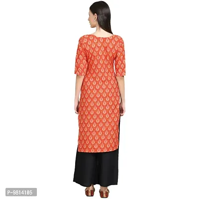 Women Crepe Digital Printed Straight Kurti  Pack of 6-thumb4