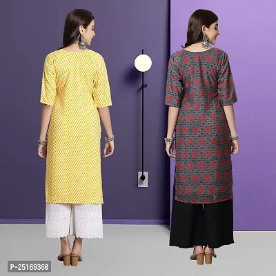 Fancy Crepe Kurtas For Women Pack Of 2-thumb2