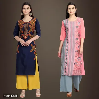 Fancy Crepe Kurtis for Women Pack Of 2