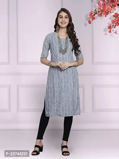 Attractive Multicoloured Printed Crepe Kurta Combo Of 2-thumb2