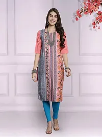 Stylish Multicoloured Crepe Stitched Kurta For Women Combo Of 2-thumb2