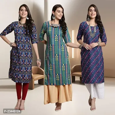 Fancy Rayon Kurtis For Women Pack Of 3