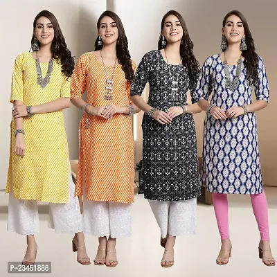 Fancy Crepe Kurtis for Women Pack Of 4