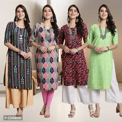 Fancy Crepe Kurtis for Women Pack Of 4