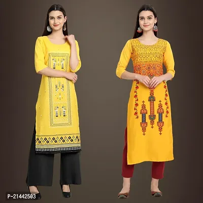 Fancy Crepe Kurtis for Women Pack Of 2