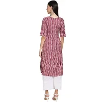 Women Crepe Digital Printed Straight Kurti  Pack of 6-thumb2