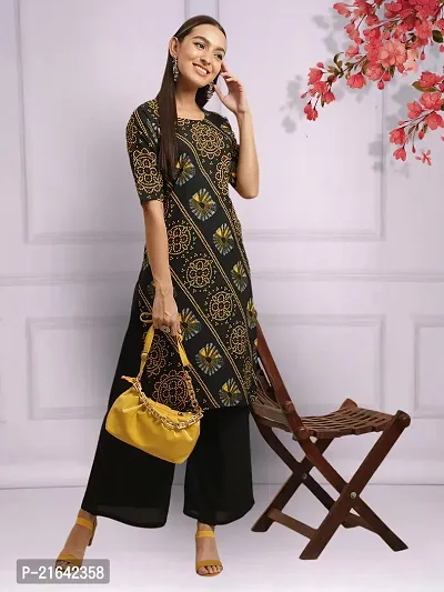 Stylish Crepe Stitched Kurta For Women