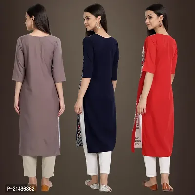 Fancy Crepe Kurtis for Women Pack Of 3-thumb2