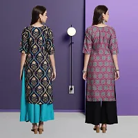 Fancy Crepe Kurtas For Women Pack Of 2-thumb1