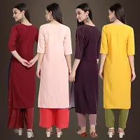 Fancy Crepe Kurtis for Women Pack Of 4-thumb1