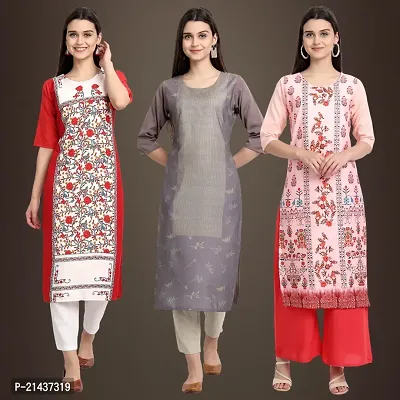 Fancy Crepe Kurtis for Women Pack Of 3