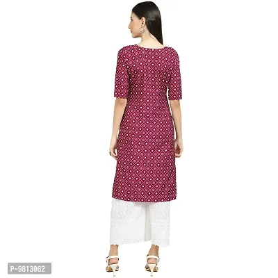 Women Crepe Digital Printed Straight Kurti  Pack of 6-thumb4