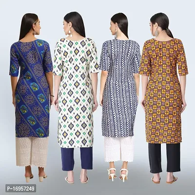 Women Stylish Crepe Straight Kurta-thumb2