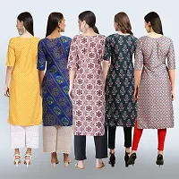 Women Stylish Crepe Printed Staright Kurta-thumb1