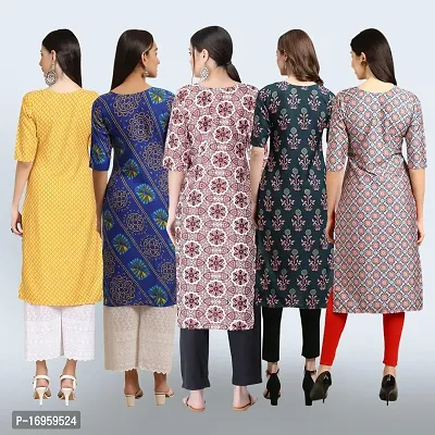 Women Stylish Crepe Printed Staright Kurta-thumb2