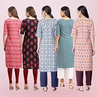 Women Stylish Crepe Printed Straight Kurta-thumb1