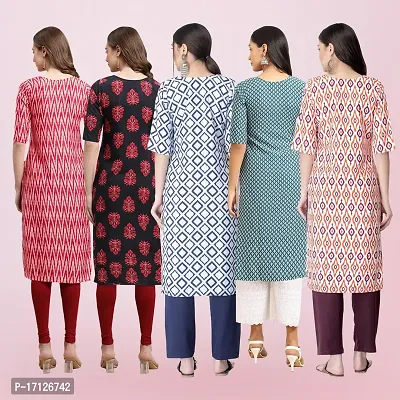 Women Stylish Crepe Printed Straight Kurta-thumb2