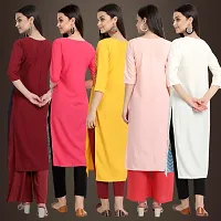 Fancy Crepe Kurtis For Women Pack Of 5-thumb1