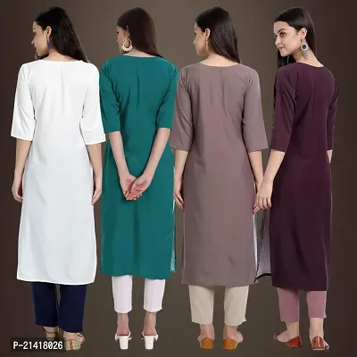 Fancy Crepe Kurtis for Women Pack Of 4-thumb2