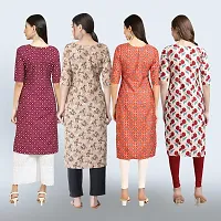 Women Stylish Crepe Straight Kurta-thumb1