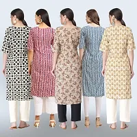 Women Stylish Crepe Printed Staright Kurta-thumb1