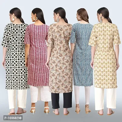 Women Stylish Crepe Printed Staright Kurta-thumb2