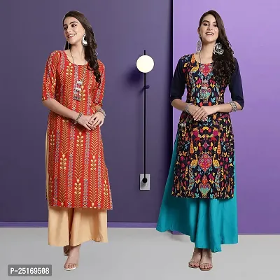 Fancy Crepe Kurtas For Women Pack Of 2