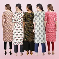 Women Stylish Crepe Printed Straight Kurta-thumb1