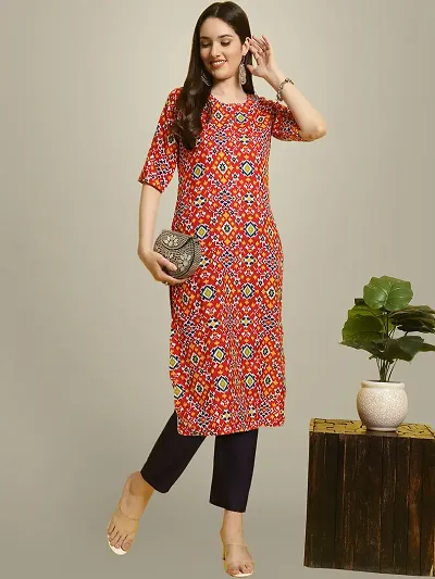 Fancy Crepe Printed Kurti