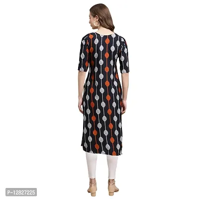 Attractive Straight Multicoloured Printed Crepe Kurta Combo For Women Pack Of 5-thumb3