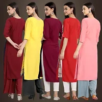 Fancy Crepe Kurtis For Women Pack Of 5-thumb1