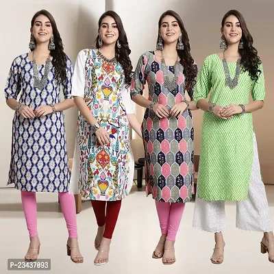 Fancy Crepe Kurtis for Women Pack Of 4