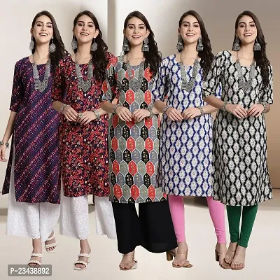 Fancy Crepe Kurtis For Women Pack Of 5