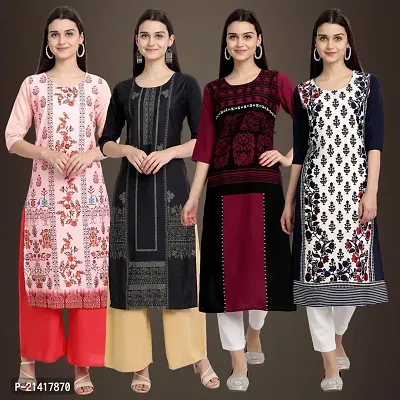 Fancy Crepe Kurtis for Women Pack Of 4