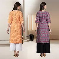 Fancy Rayon Kurtis For Women Pack Of 2-thumb1