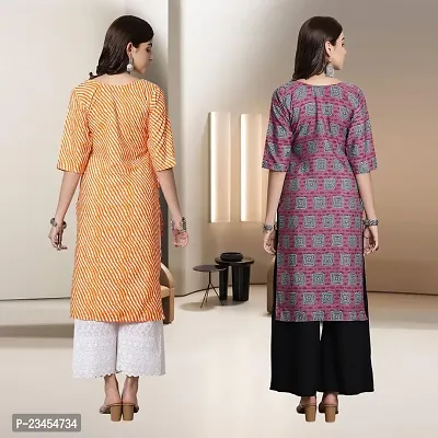 Fancy Rayon Kurtis For Women Pack Of 2-thumb2