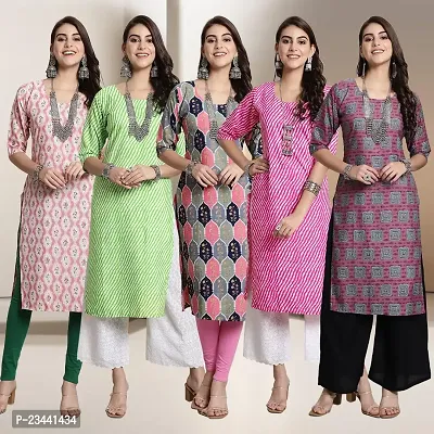 Fancy Crepe Kurtis For Women Pack Of 5