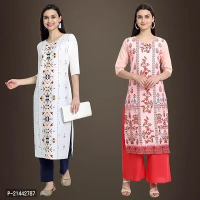 Fancy Crepe Kurtis for Women Pack Of 2