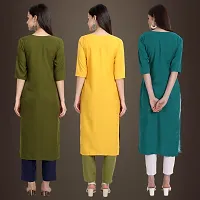 Fancy Crepe Kurtis for Women Pack Of 3-thumb1