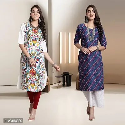 Fancy Rayon Kurtis For Women Pack Of 2