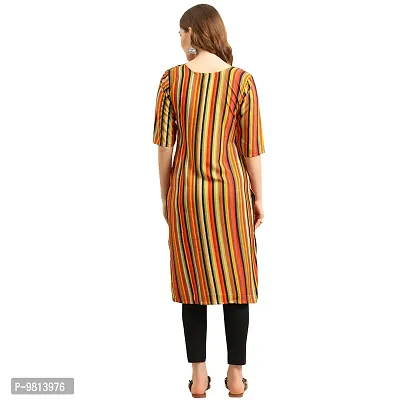 Women Crepe Digital Printed Straight Kurti  Pack of 6-thumb5