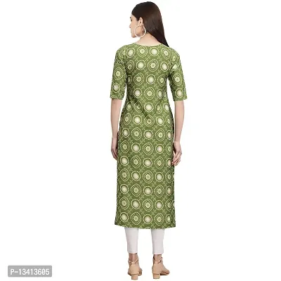 Womens Crepe Digital Printed Straight Kurti Pack of 6-thumb3