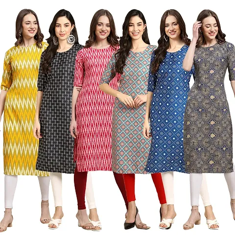 Gorgeous Straight Crepe Kurta For Women Combo Pack Of