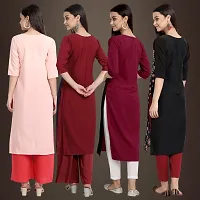 Fancy Crepe Kurtis for Women Pack Of 4-thumb1