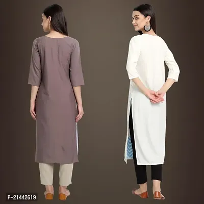 Fancy Crepe Kurtis for Women Pack Of 2-thumb2