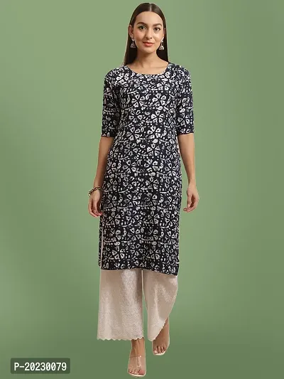 Stylish Crepe Printed Kurti For Women