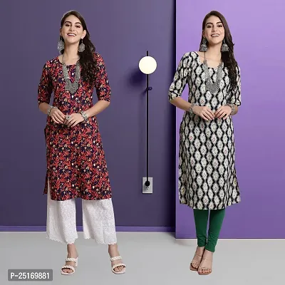 Fancy Crepe Kurtas For Women Pack Of 2